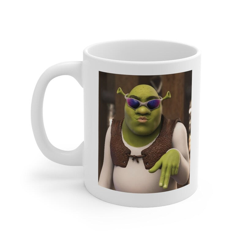 Funny Shrek Meme Ceramic Mug 11oz