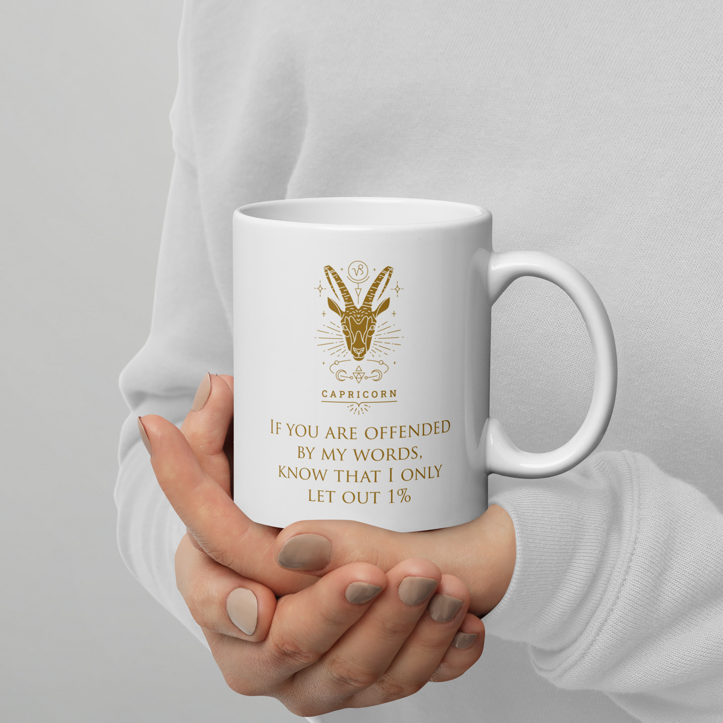 Capricorn Zodiac Mug, Ceramic Constellation Coffee Mug, Astrology Capricorn Signs Mug, Birthday Gift Mug, Horoscope Mug