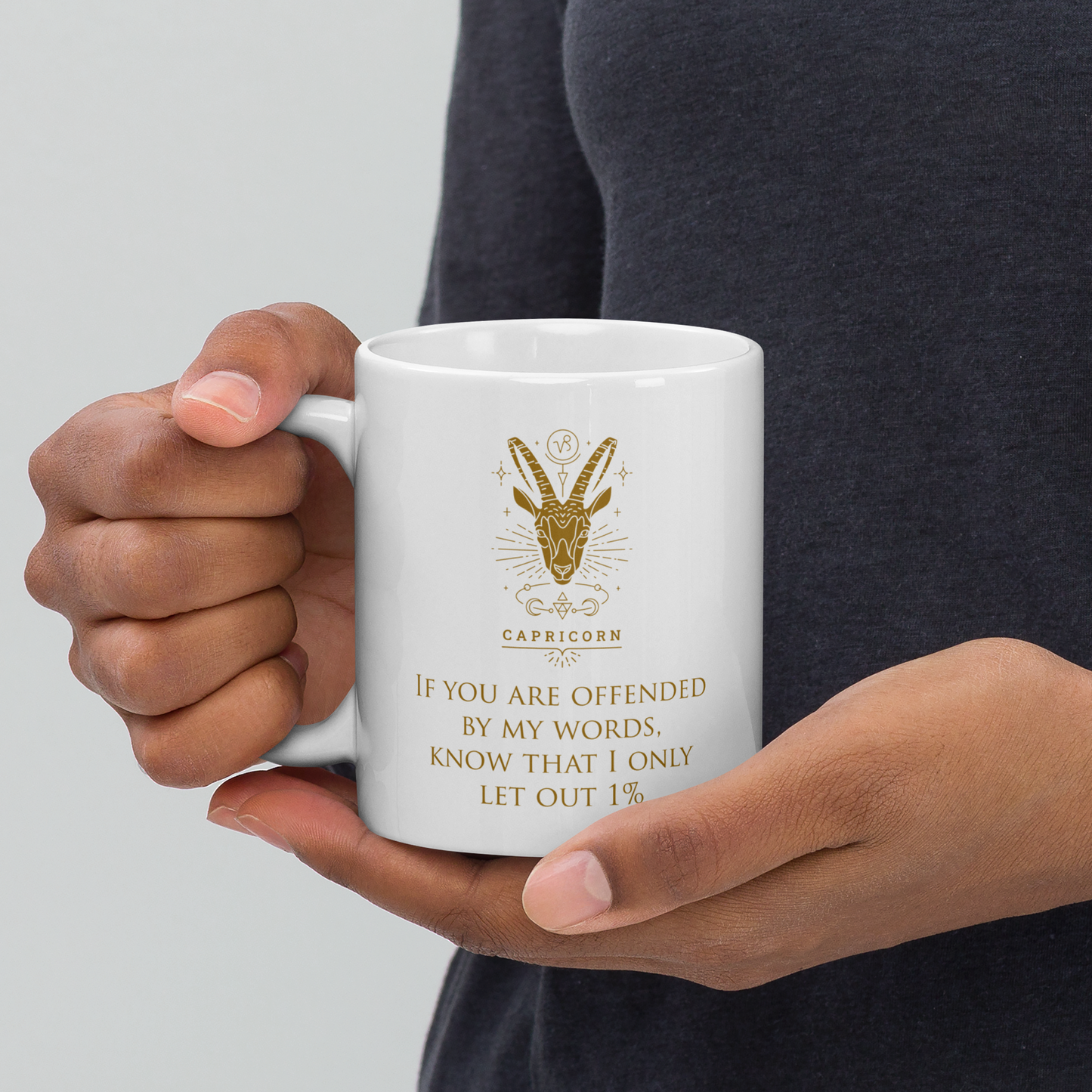 Capricorn Zodiac Mug, Ceramic Constellation Coffee Mug, Astrology Capricorn Signs Mug, Birthday Gift Mug, Horoscope Mug