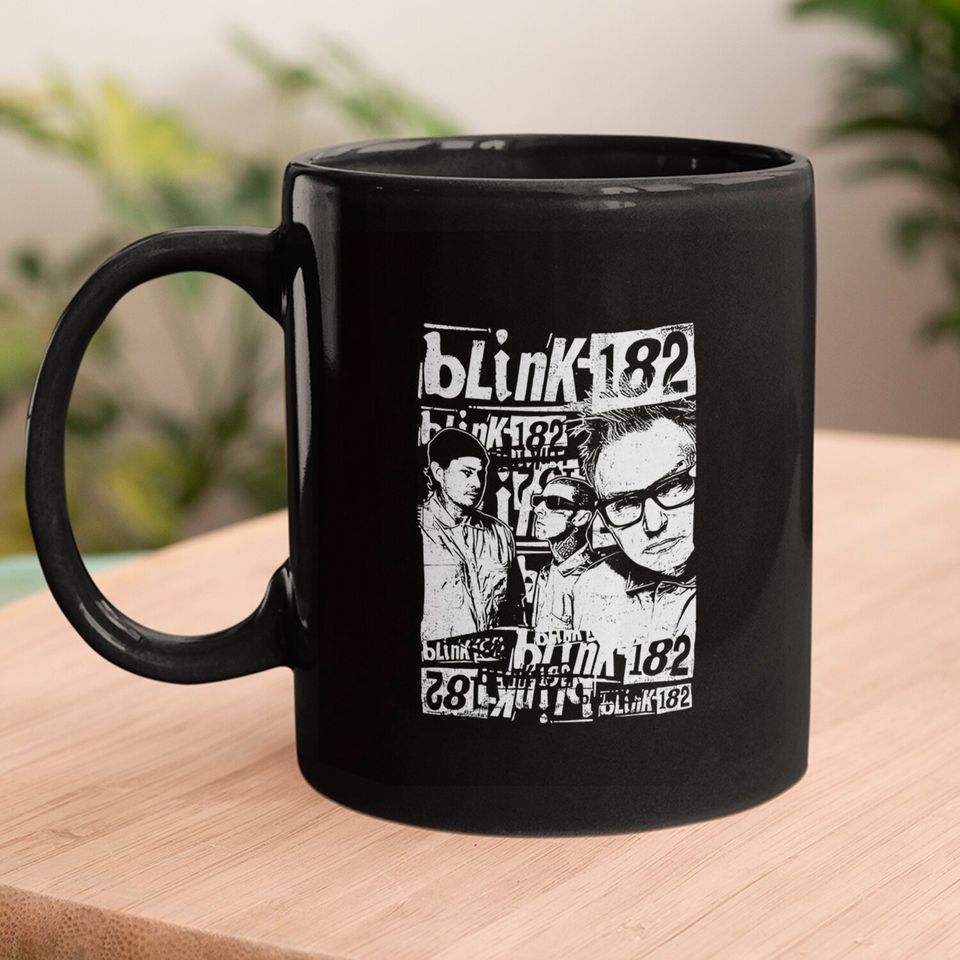 182 World Tour 2023 Mugs, Vintage Blink Mugs, Blink World Tour 2024 Mugs