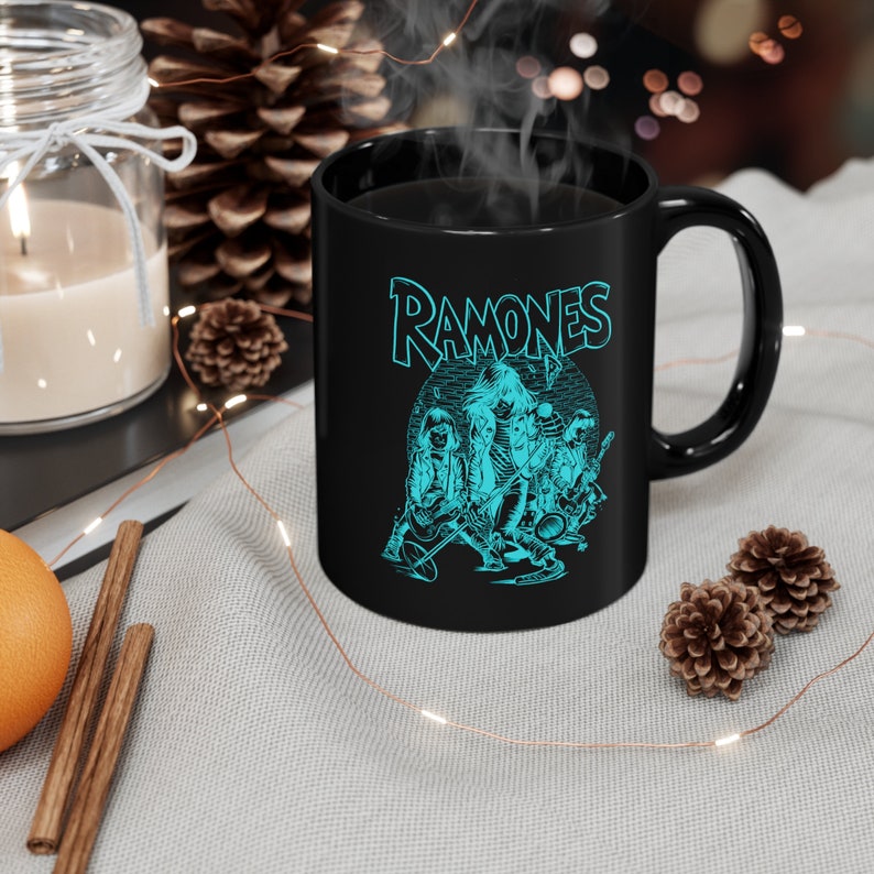 Ramones Band Mug, Ramones Mug, Ramones Metal Mug, Rare Band Mug