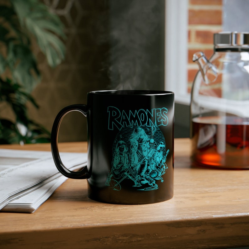 Ramones Band Mug, Ramones Mug, Ramones Metal Mug, Rare Band Mug