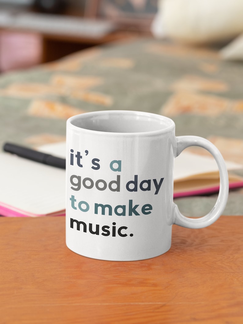 Gifts for Musicians It's a Good Day to Make Music Mug Coffee Cup Gifts for Him Music Lover Band Teacher Christmas Gift