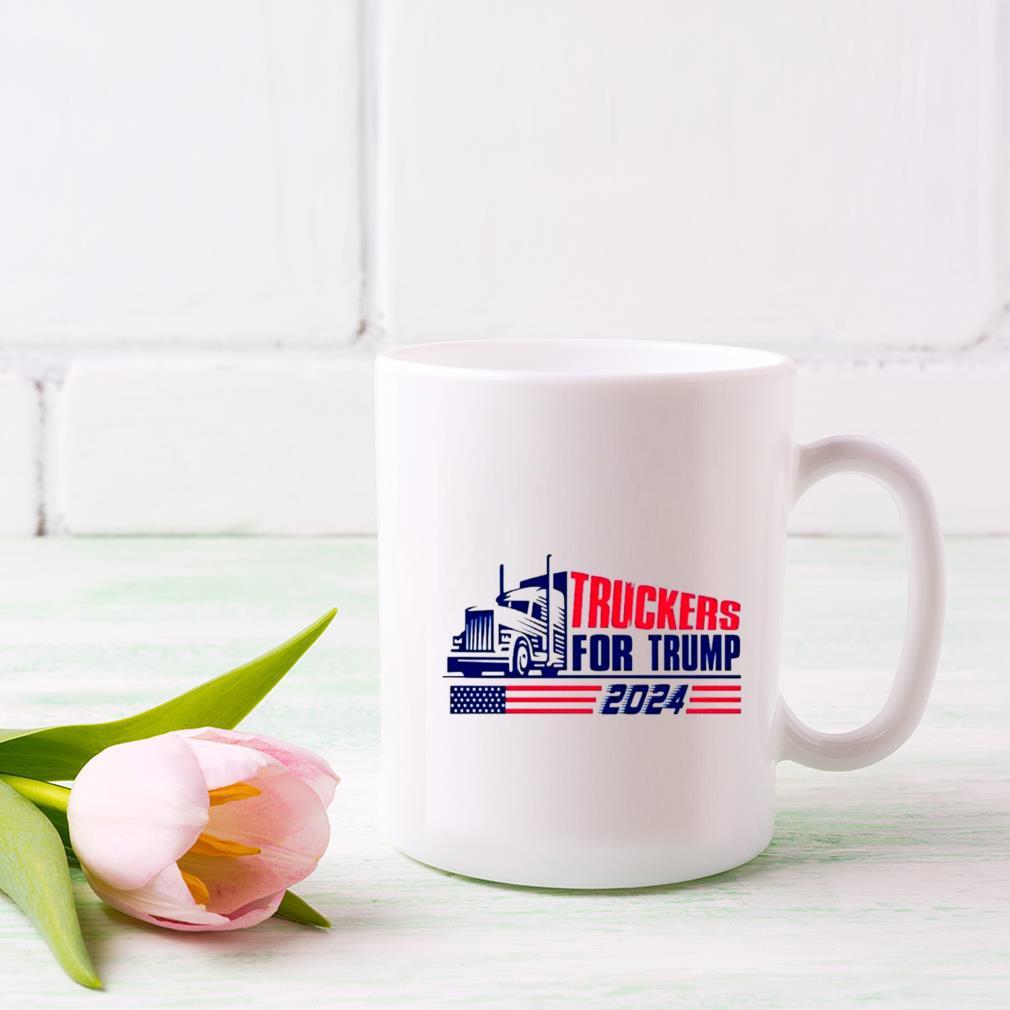 Return Truckers For Trump American Flag 2024 Mug