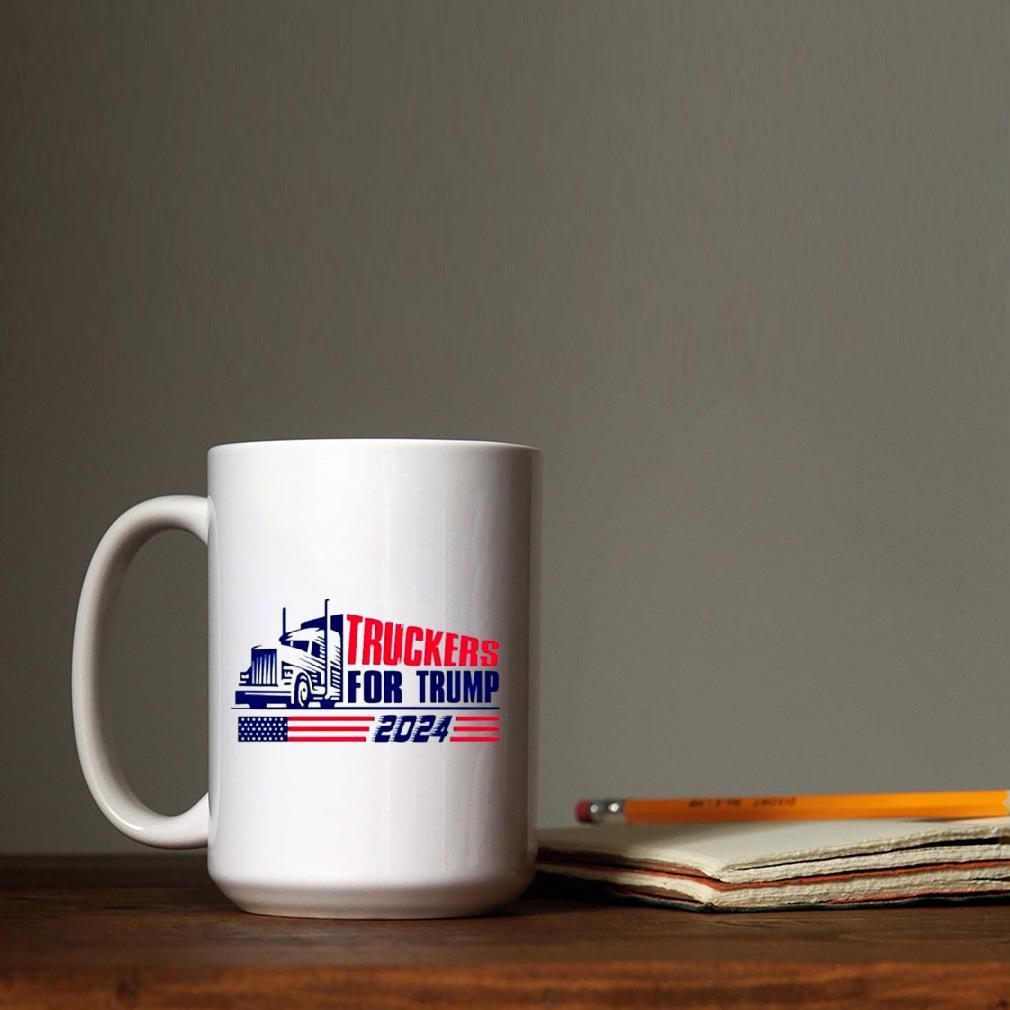Return Truckers For Trump American Flag 2024 Mug