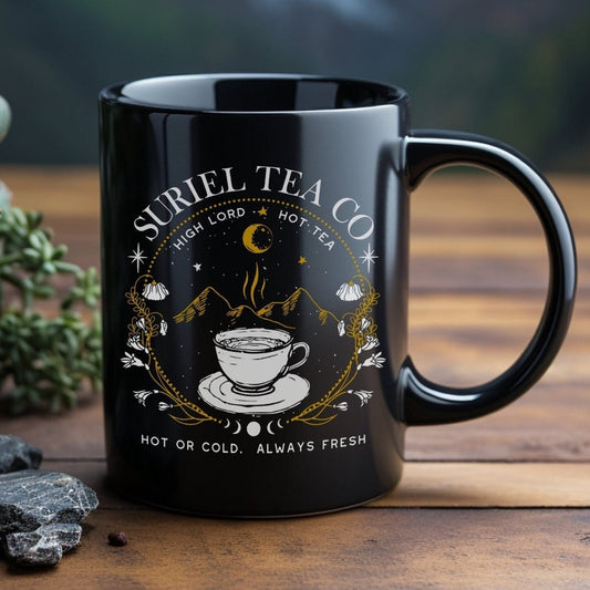 Suriel Tea Co Acotar Mug | Banned Books Mugs | Booktok Mug | Feyre And Rhysand | Velaris Mug | Perfect for Hot Tea