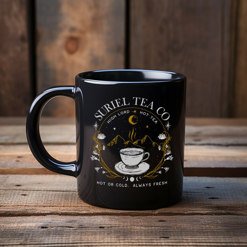 Suriel Tea Co Acotar Mug | Banned Books Mugs | Booktok Mug | Feyre And Rhysand | Velaris Mug | Perfect for Hot Tea