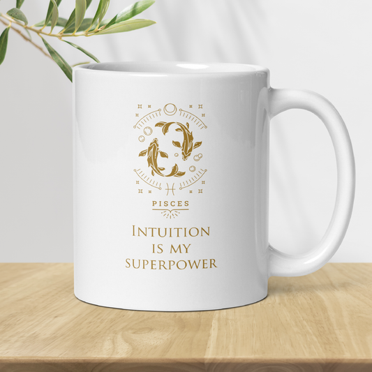Pisces Zodiac Mug, Ceramic Constellation Coffee Mug, Astrology Pisces Signs Mug, Birthday Gift Mug, Horoscope Mug