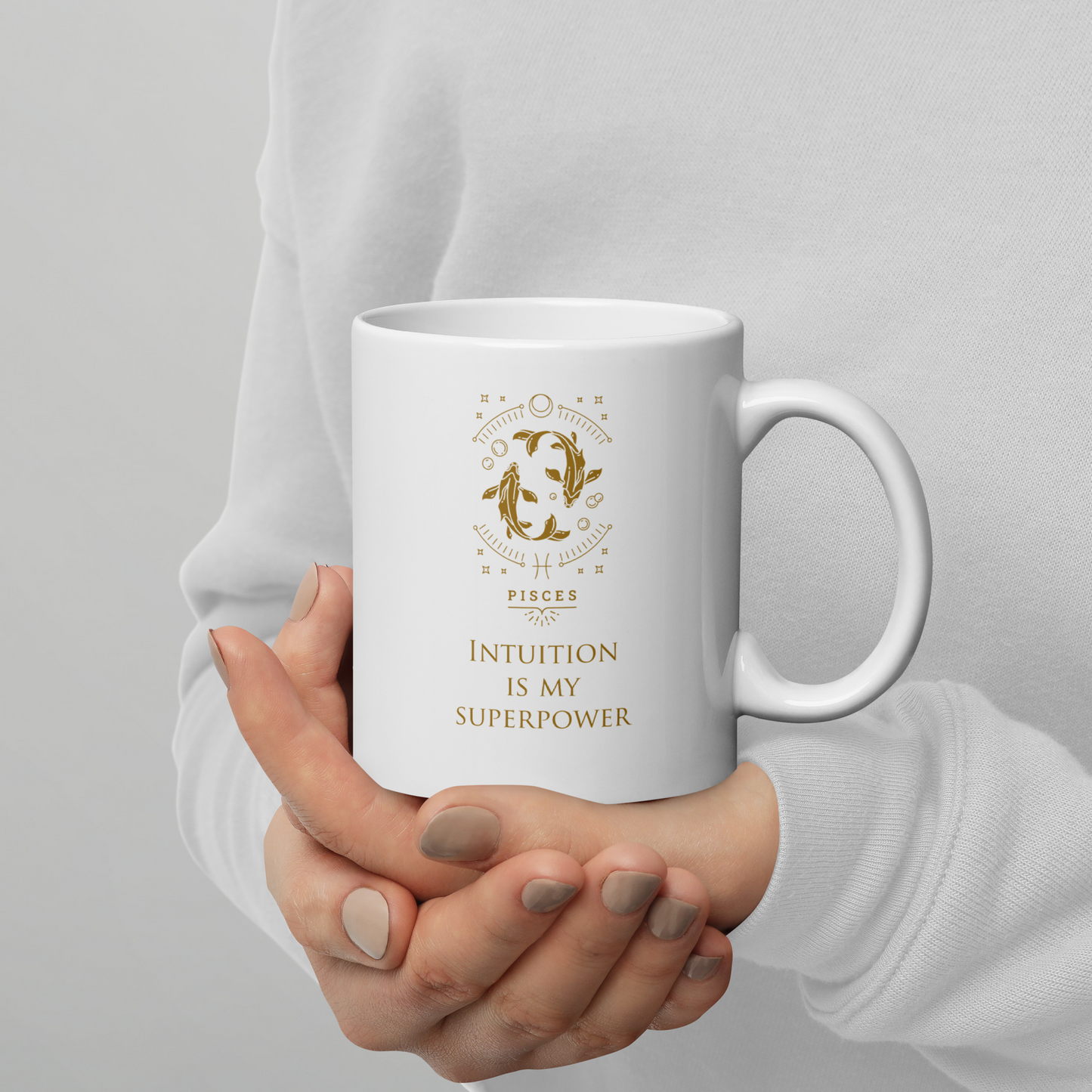 Pisces Zodiac Mug, Ceramic Constellation Coffee Mug, Astrology Pisces Signs Mug, Birthday Gift Mug, Horoscope Mug