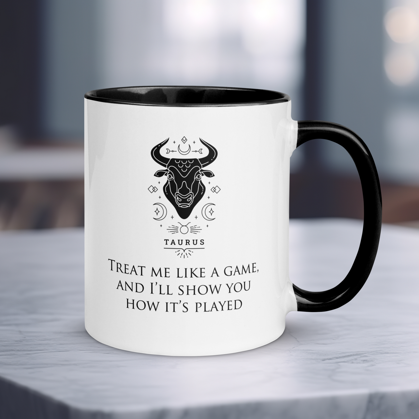 Taurus Zodiac Colored Mug, Ceramic Constellation Coffee Mug, Astrology Taurus Sign Mug, Birthday Gift Mug, Horoscope Mug
