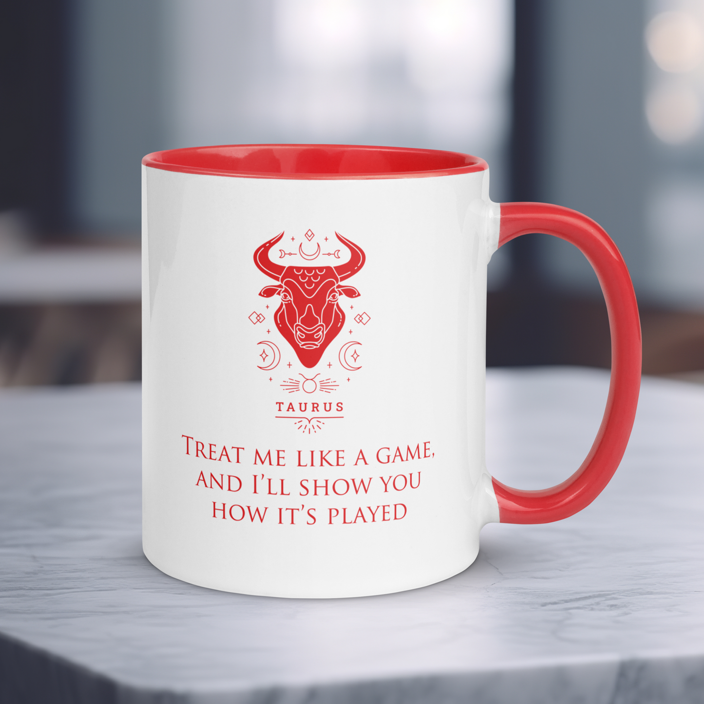 Taurus Zodiac Colored Mug, Ceramic Constellation Coffee Mug, Astrology Taurus Sign Mug, Birthday Gift Mug, Horoscope Mug
