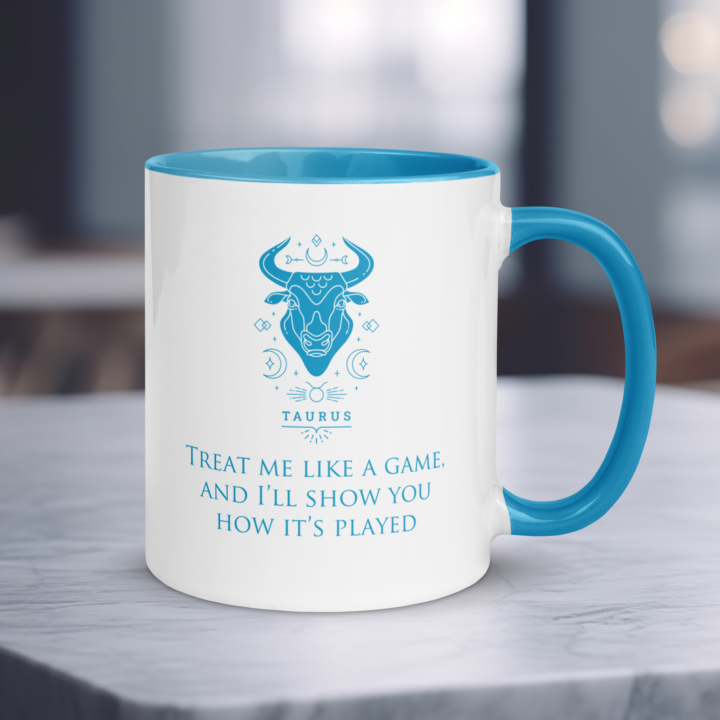 Taurus Zodiac Colored Mug, Ceramic Constellation Coffee Mug, Astrology Taurus Sign Mug, Birthday Gift Mug, Horoscope Mug