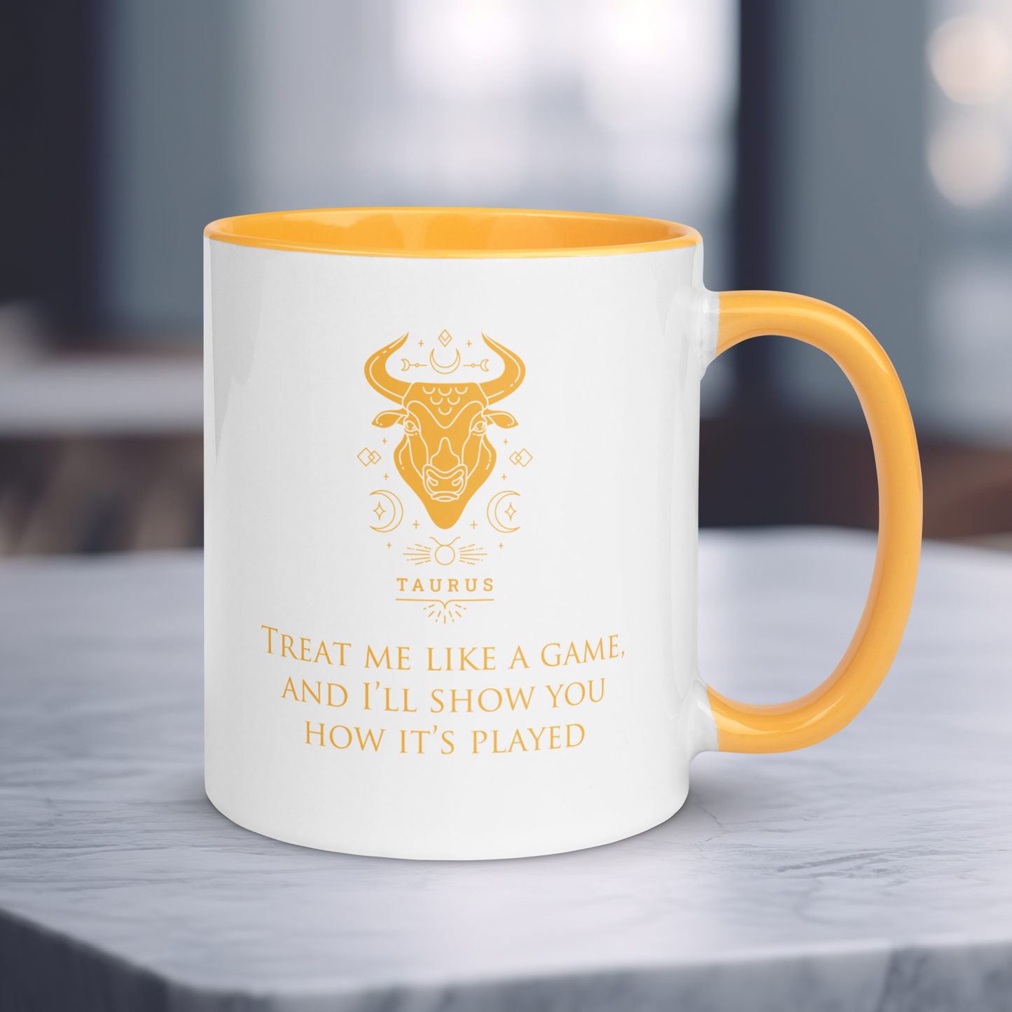 Taurus Zodiac Colored Mug, Ceramic Constellation Coffee Mug, Astrology Taurus Sign Mug, Birthday Gift Mug, Horoscope Mug