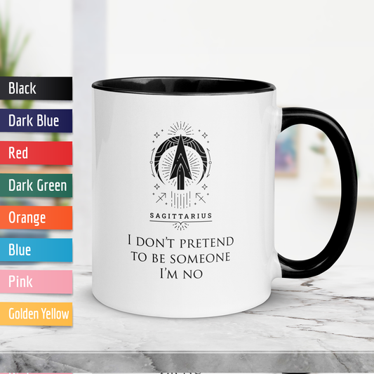 Sagittarius Zodiac Colored Mug, Ceramic Constellation Coffee Mug, Astrology Sagittarius Signs Mug, Birthday Gift Mug