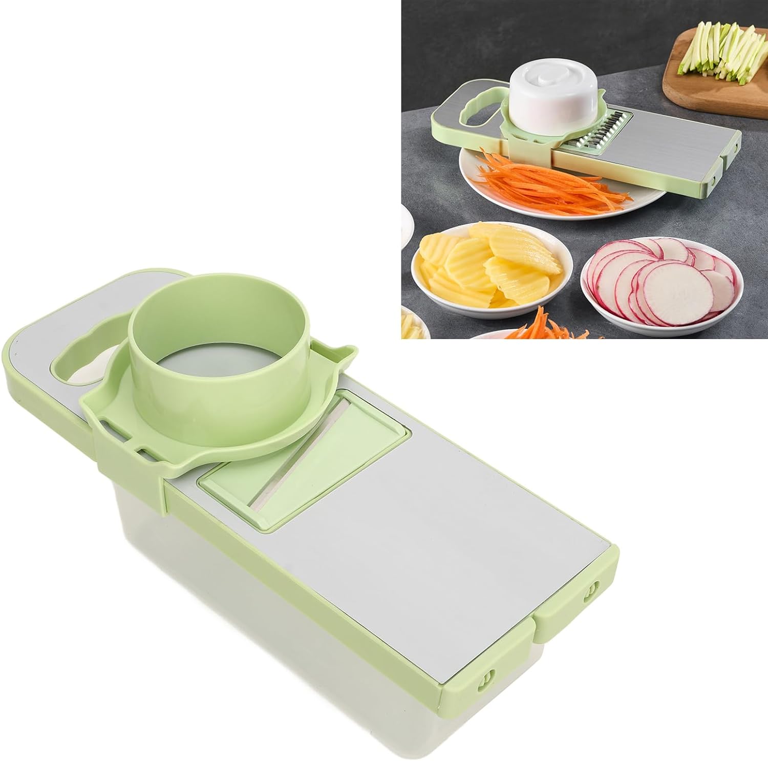 Multifunctional Vegetable Cutter with Container 6pcs