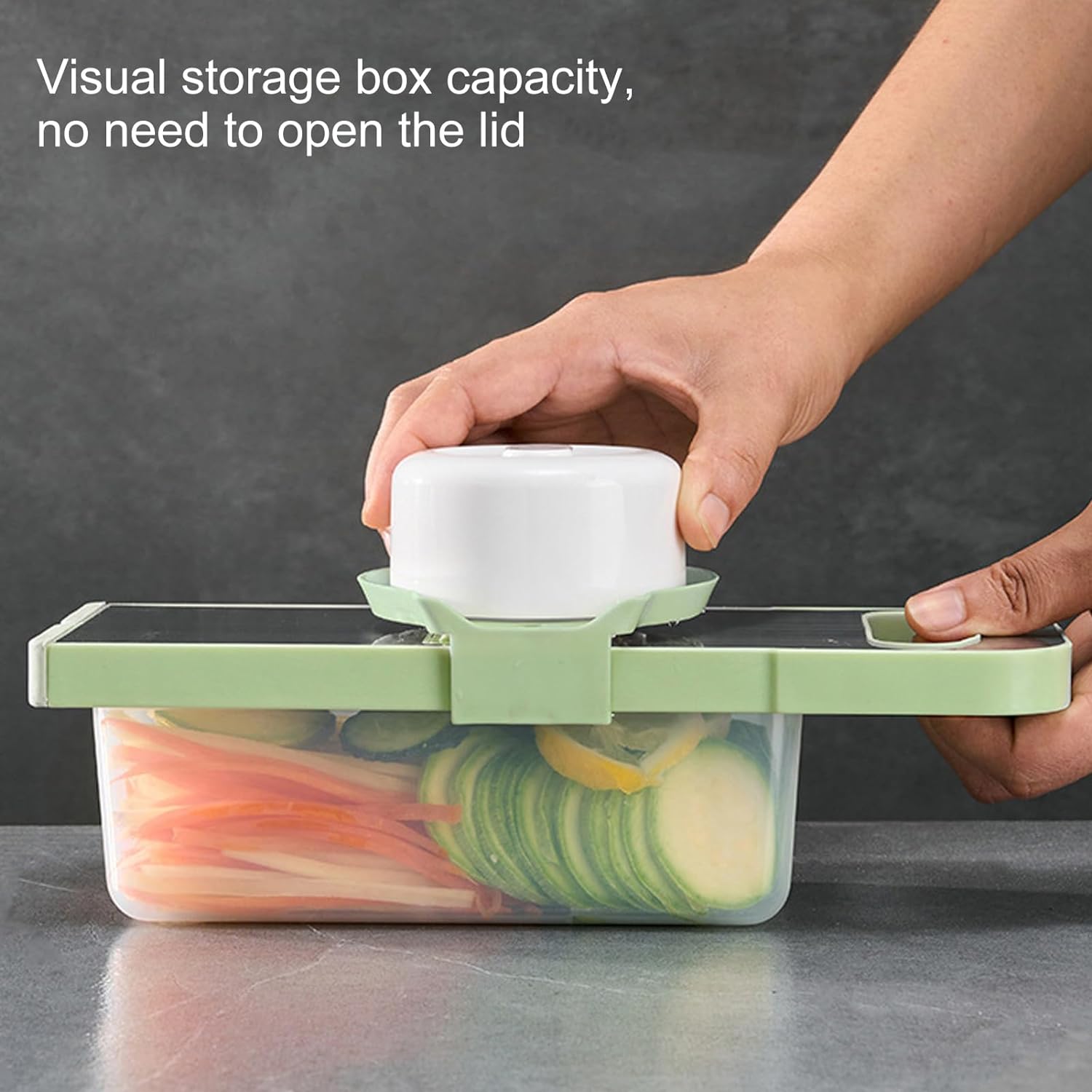 Multifunctional Vegetable Cutter with Container 6pcs