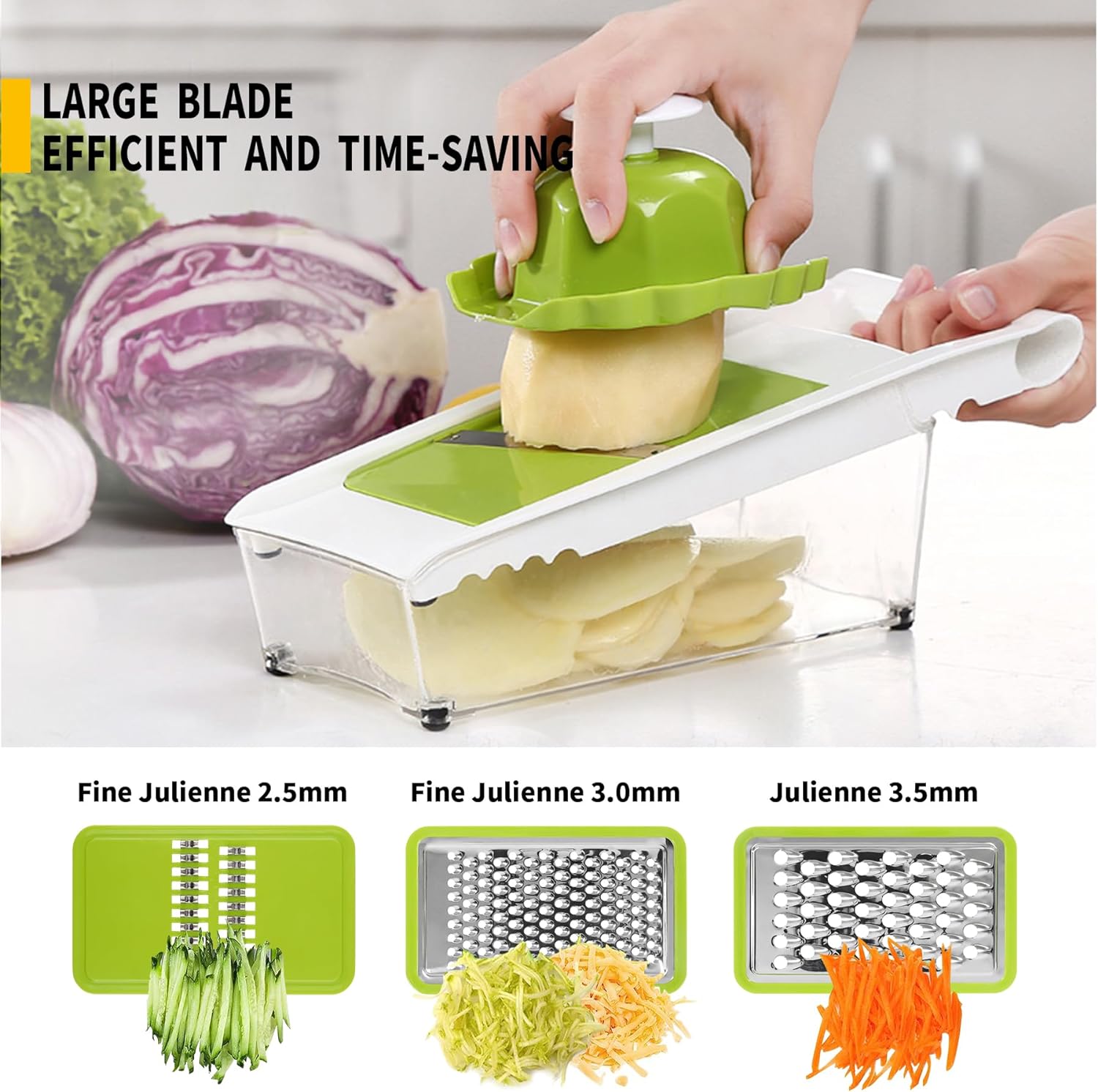 Multifunctional Vegetable Cutter with Container 6pcs