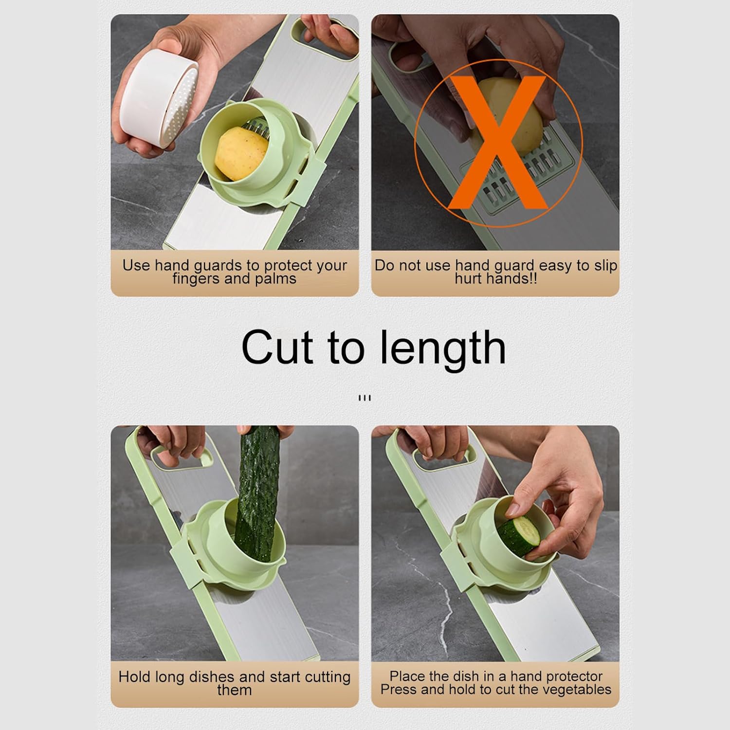 Multifunctional Vegetable Cutter with Container 6pcs