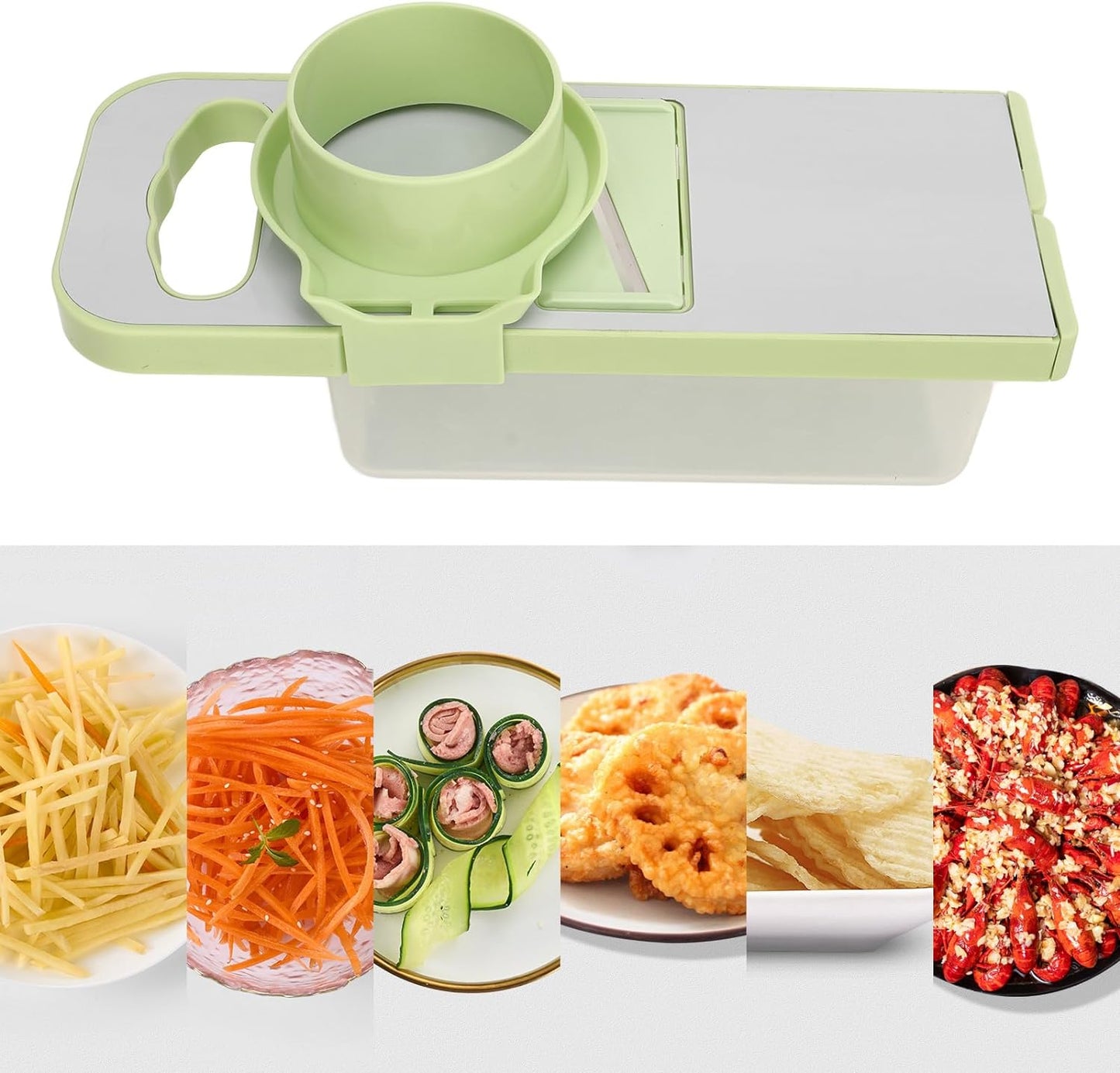 Multifunctional Vegetable Cutter with Container 6pcs