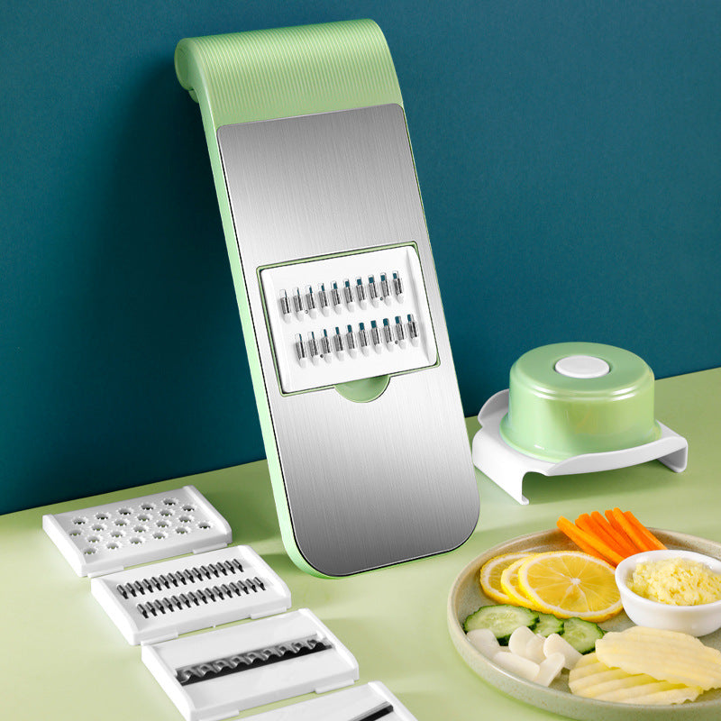 Multifunctional Vegetable Cutter with Container 6pcs