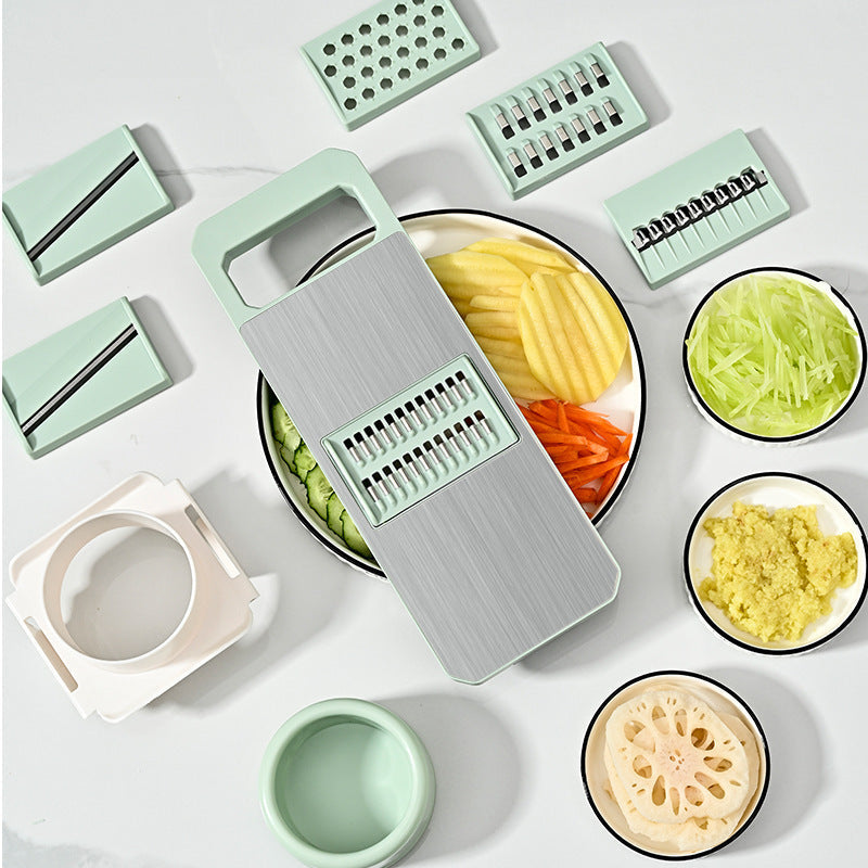 Multifunctional Vegetable Cutter with Container 6pcs